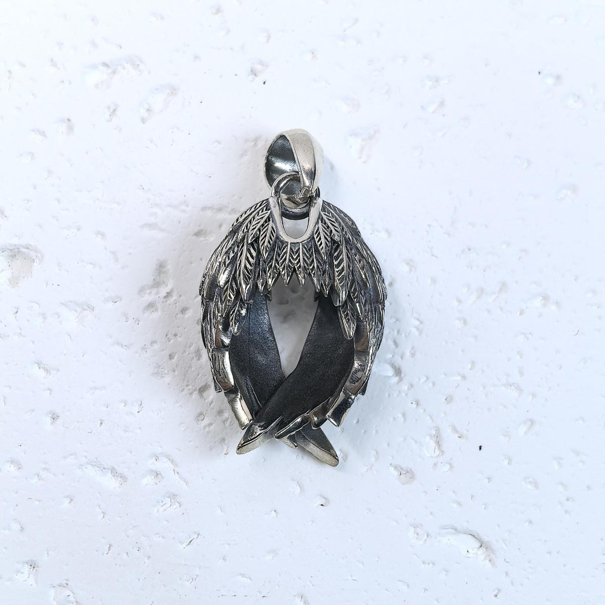 S925 Sterling Silver Feather Leaf Pendant Necklace – Vintage Style Boho Jewelry