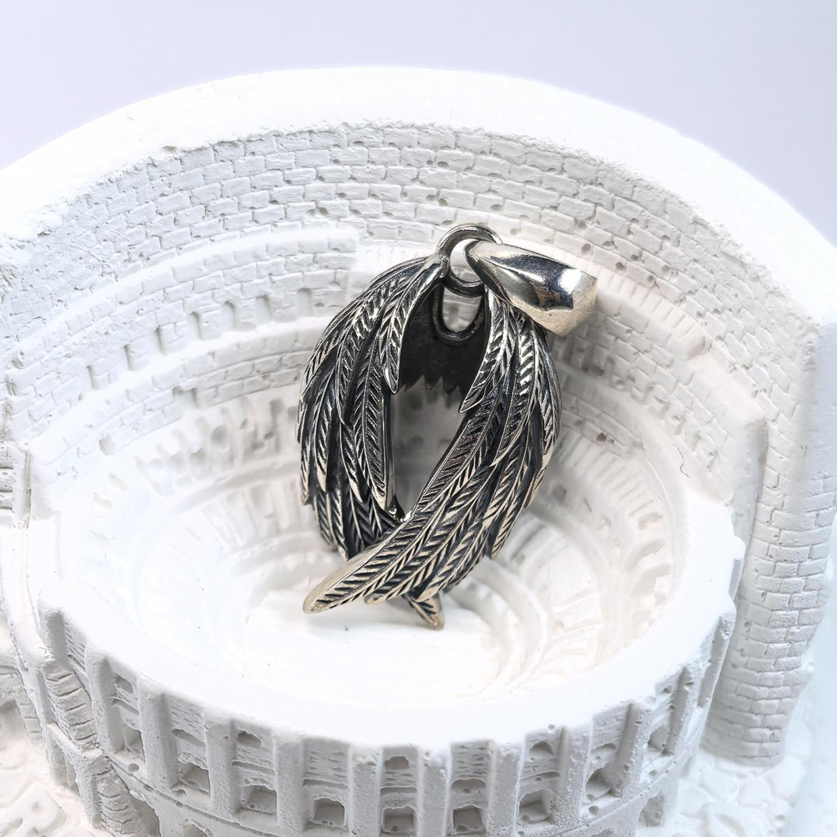 S925 Sterling Silver Feather Leaf Pendant Necklace – Vintage Style Boho Jewelry