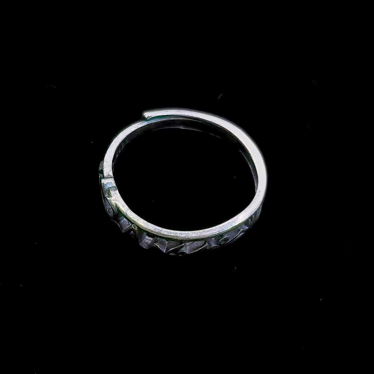 Romantic Silver Heartbeat Lover's Ring – Love Pulse Design Promise Band, Romantic Gift for Her or Him, Adjustable Size Style Jewelry